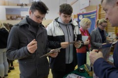 Politechnika Białostocka na Prezentacjach „Uczelnie w Powiecie” w I LO w Grajewie. 1.03.2023 r. Fot. Dariusz Piekut/PB