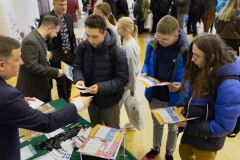 Politechnika Białostocka na Prezentacjach „Uczelnie w Powiecie” w I LO w Grajewie. 1.03.2023 r. Fot. Dariusz Piekut/PB