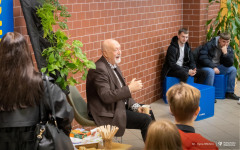 2025-10-29-WBiNŚ-kawka-z-prof. dr hab. inż. Michał Bołtryk-fot-Iryna-Mikhno-PB