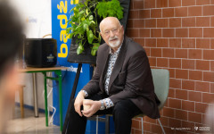 2025-10-29-WBiNŚ-kawka-z-prof. dr hab. inż. Michał Bołtryk-fot-Iryna-Mikhno-PB