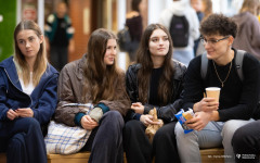 2025-10-29-WBiNŚ-kawka-z-prof. dr hab. inż. Michał Bołtryk-fot-Iryna-Mikhno-PB