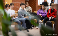 2025-10-29-WBiNŚ-kawka-z-prof. dr hab. inż. Michał Bołtryk-fot-Iryna-Mikhno-PB