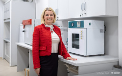 dr hab. inż. Joanna Mystkowska, prof. PB, kierownik projektu "Mukoadhezyjny preparat żelowy". fot. Dariusz Piekut/ PB