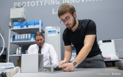 2026-01-29-Projekty-studentów-I-roku-mechatroniki-i-AiR-fot-Dariusz-Piekut-PB