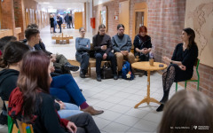 2026-02-25-Kawka-z-profesorem-WBiNŚ - dr hab. Monika-Kalinowska-prof. PB-fot-Iryna-Mikhno-PB