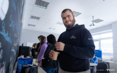 2026-02-25-Kawka-z-profesorem-WM-dr hab. inż-Dariusz-Perkowski-prof-PB-fot-Iryna-Mikhno-PB