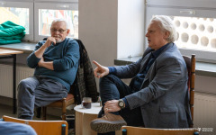 2026-03-12 Kawka z Profesorem na Wydziale Architektury PB fot. Aleksandra Kamińska PB