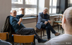 2026-03-12 Kawka z Profesorem na Wydziale Architektury PB fot. Aleksandra Kamińska PB