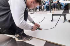 Jeden z członków drużyny Białystok Dynamics na zawodach Robotics Championship Oradea 2023 fot. Białystok Dynamics _Politechnika Białostocka