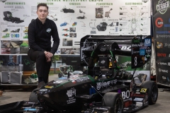 Nowy przewodniczący - Bartosz Siłkowski przy bolidzie_Cerber Motorsport na Wydziale Mechanicznym PB_fot.Dariusz-Piekut_PB-9