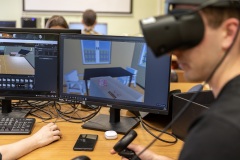 Student Wydziału Informatyki Politechniki Białostockiej oraz wizualizacja mieszkania 3D w komputerze_Agnieszka_Sakowicz_Stasiulewicz_PB-2