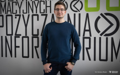 2023.12.11 Edgar Hyniewiecki - autor książek fantasy z wydziału mechanicznego fot.Dariusz Piekut PB