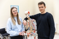 Gabriela Prokopczyk i Patryk Sienkiewicz studiują na kierunku inżynieria biomedyczna. fot. Piotr Awramiuk/PB (9)