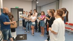 Studenci inżynierii biomedycznej w Centrum Symulacji Medycznych w Białymstoku, fot.  Ż.A.Mierzejewska
