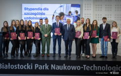 2023.12.12 Wręczenia aktów stypendialnych Prezydenta Miasta Białegostoku fot.Dariusz Piekut PB