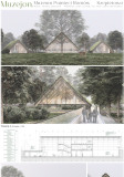 Projekt Muzejon. Muzeum Pamięci Romów - wizualizacja. Autor: Tomasz Łaszczuk