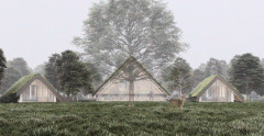 Projekt Muzejon. Muzeum Pamięci Romów - wizualizacja. Autor: Tomasz Łaszczuk