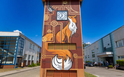 Nowy mural na kampusie Wydziału Inżynierii Zarządzania to dzieło utalentowanych studentów