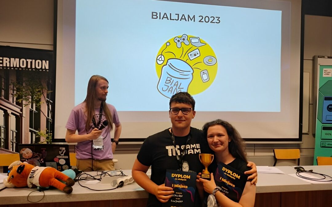 Zwycięzcy BialJam 2023 konkursie programowania gier na Wydziale Informatyki