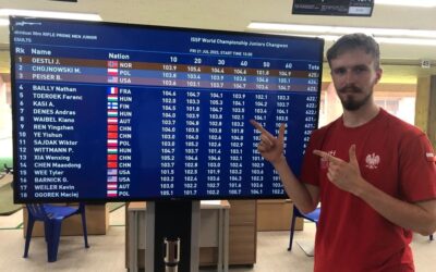 Michał Chojnowski, student grafiki na Wydziale Architektury Politechniki Białostockiej, wicemistrzem świata w strzelectwie