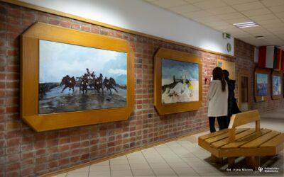 Studenci architektury krajobrazu Politechniki Białostockiej malują repliki obrazów znanych malarzy!