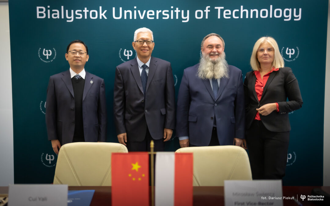 Wizyta delegacji z Tianjin Chengjian University w Chinach w Politechnice Białostockiej