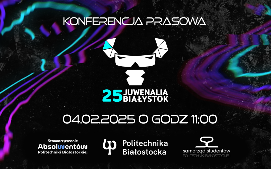 grafika konferencja prasowa Juwenalia Białystok 2025