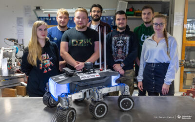 Platforma robotyczna Polones studentów Politechniki Białostockiej z Rover Team PB wygrywa kolejne zawody