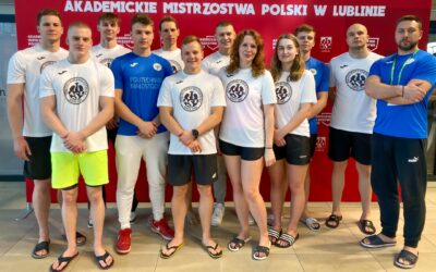 Studenci pływacy z Politechniki Białostockiej medalistami Akademickich Mistrzostw Polski w Pływaniu 2025