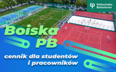 Kompleks boisk i kortów Politechniki Białostockiej. Cennik ważny od 01.05.2025