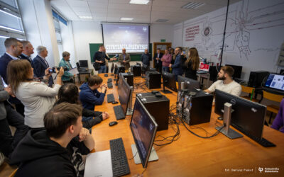 Laboratorium Przemysłowej Autonomizacji i Cyfrowej Produkcji na Wydziale Elektrycznym Politechniki Białostockiej