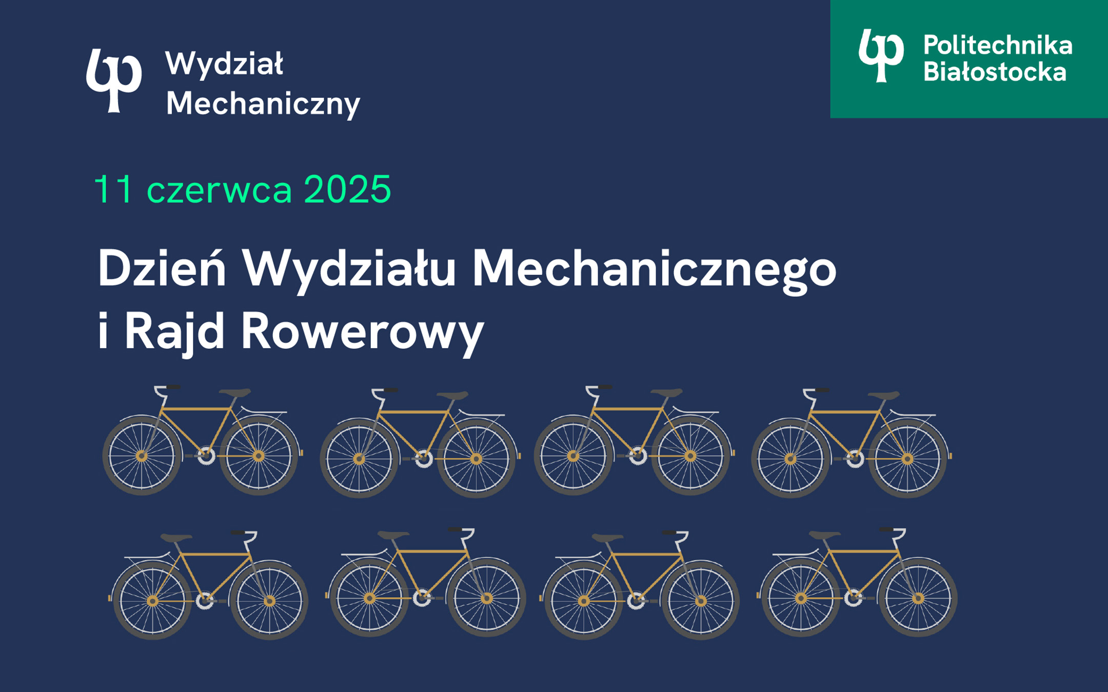 Rajd Rowerowy WM na Dzień Wydziału Mechanicznego Politechniki Białostockiej - grafika