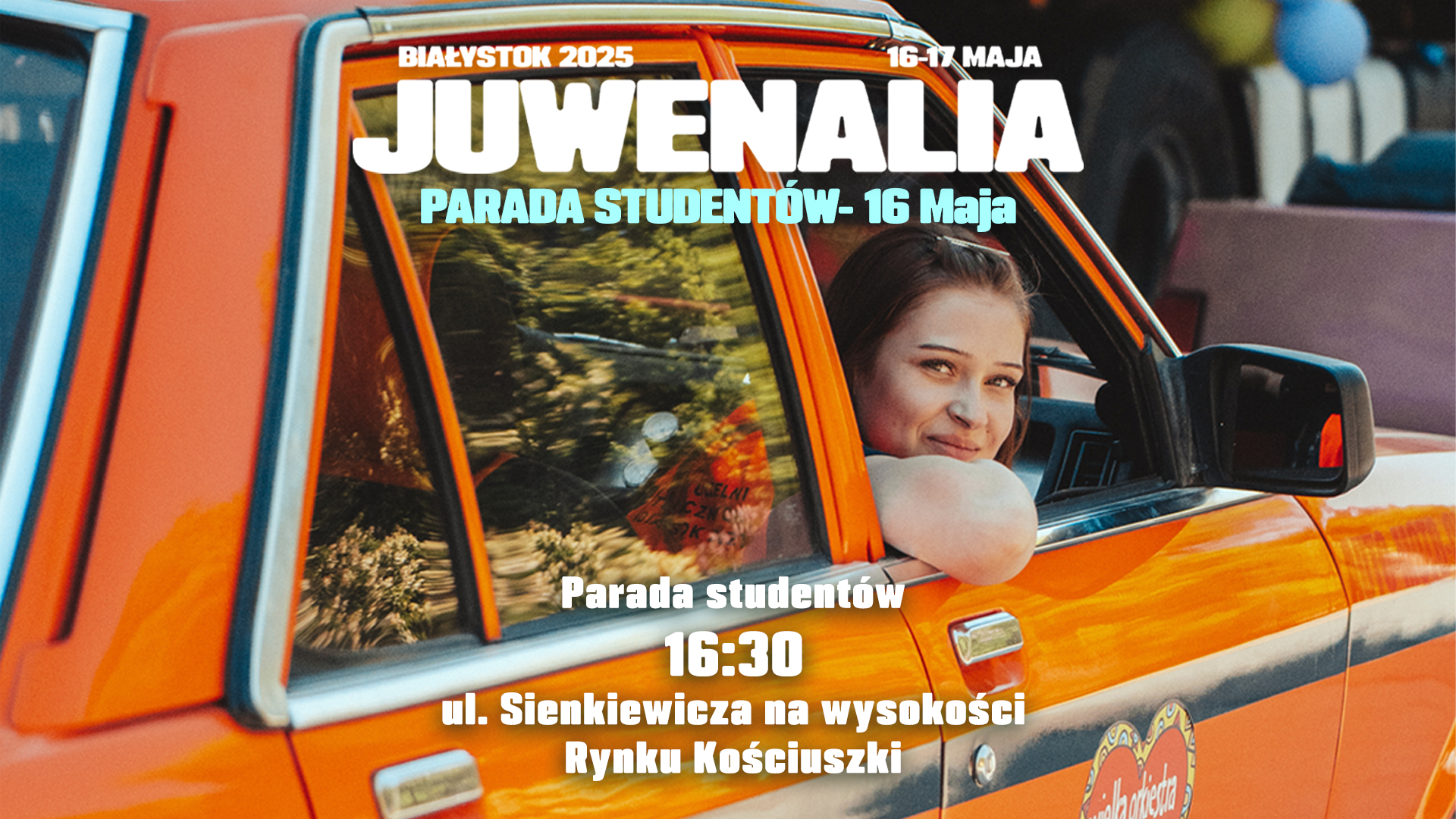 Grafika parady studentów 2025