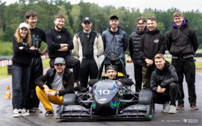 Cerber Motorsport z Politechniki Białostockiej na zawodach Formula Student Austria z bolidem CMS-10