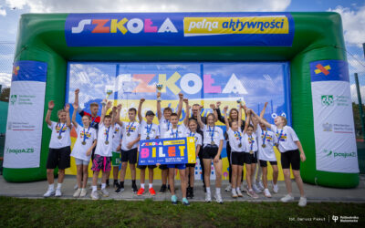 Szkoła Pełna Aktywności w Politechnice Białostockiej! 41 drużyn uczniowskich wzięło udział w sportowej rywalizacji