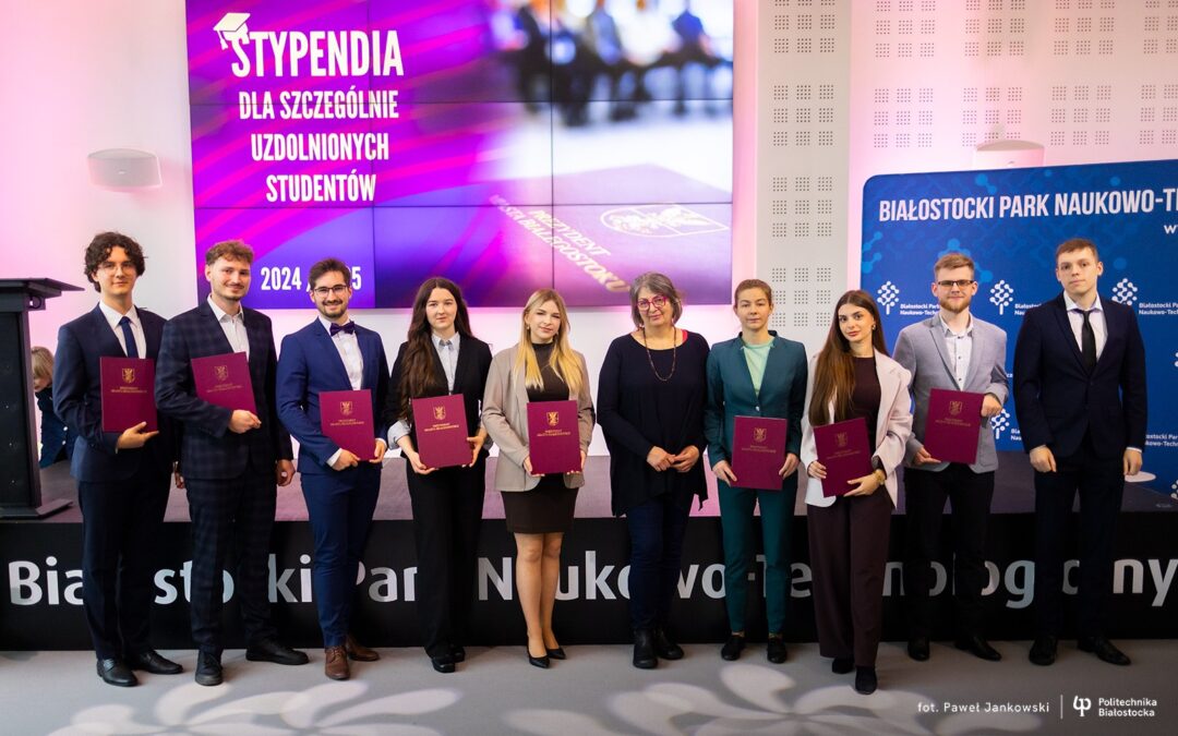 Studenci Politechniki Białostockiej w gronie stypendystów Prezydenta Miasta Białegostoku