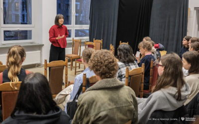 Kawka z Profesorem na Wydziale Architektury Politechniki Białostockiej