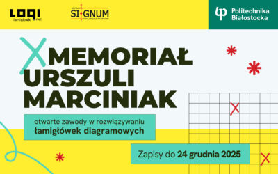 X Memoriał Urszuli Marciniak w Politechnice Białostockiej. To największy konkurs łamigłówkowy w Polsce