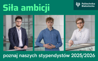 Studenci Politechniki Białostockiej ze stypendiami Ministra Nauki i Szkolnictwa Wyższego