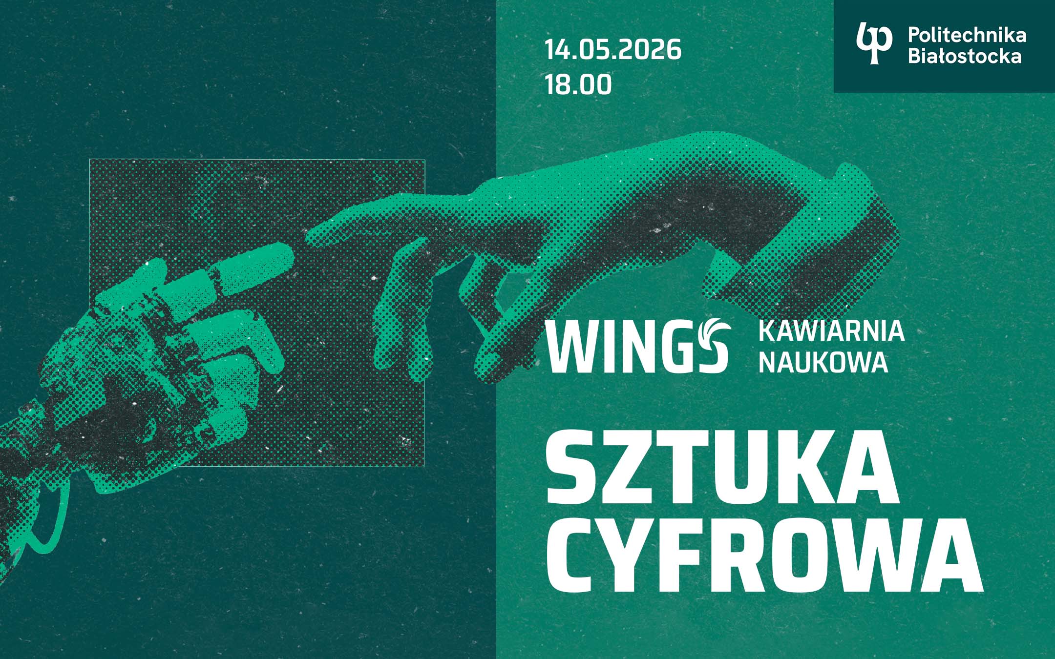 grafika Kawiarni Naukowej - sztuka cyfrowa