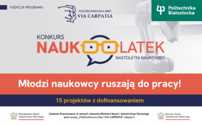 Konkurs „Naukolatek”. 15 projektów uczniowskich z woj. podlaskiego otrzyma granty!